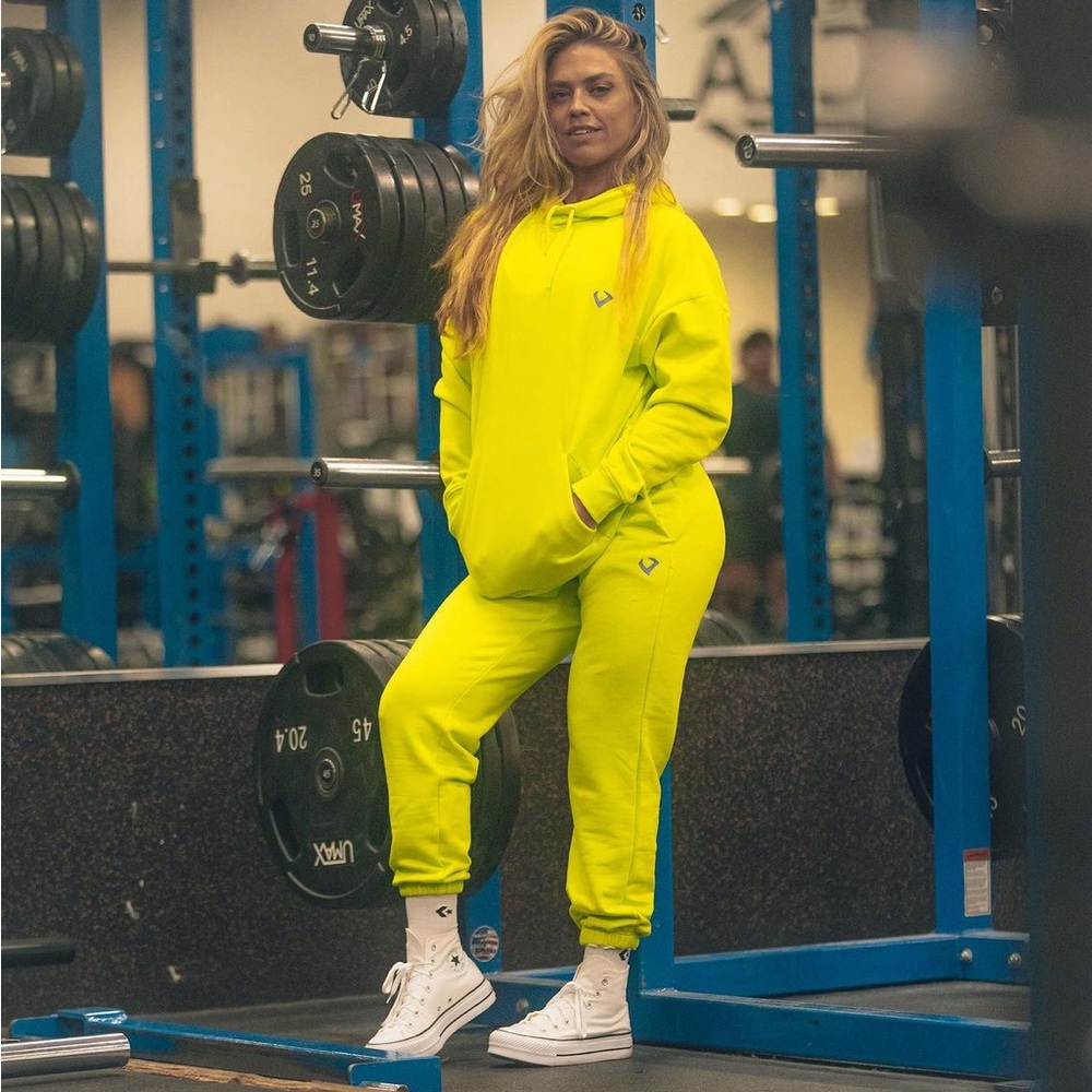 Neon jogger hoodie set Violatethedresscode